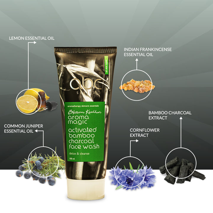 Aroma Magic Activated Bamboo Charcoal Face Wash -100ml