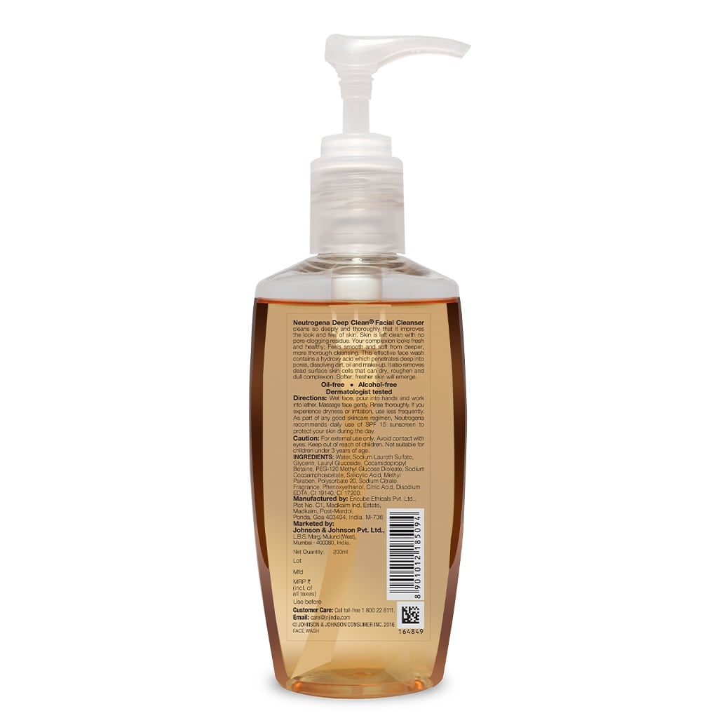 Neutrogena Deep Clean Facial Cleanser - 200ml