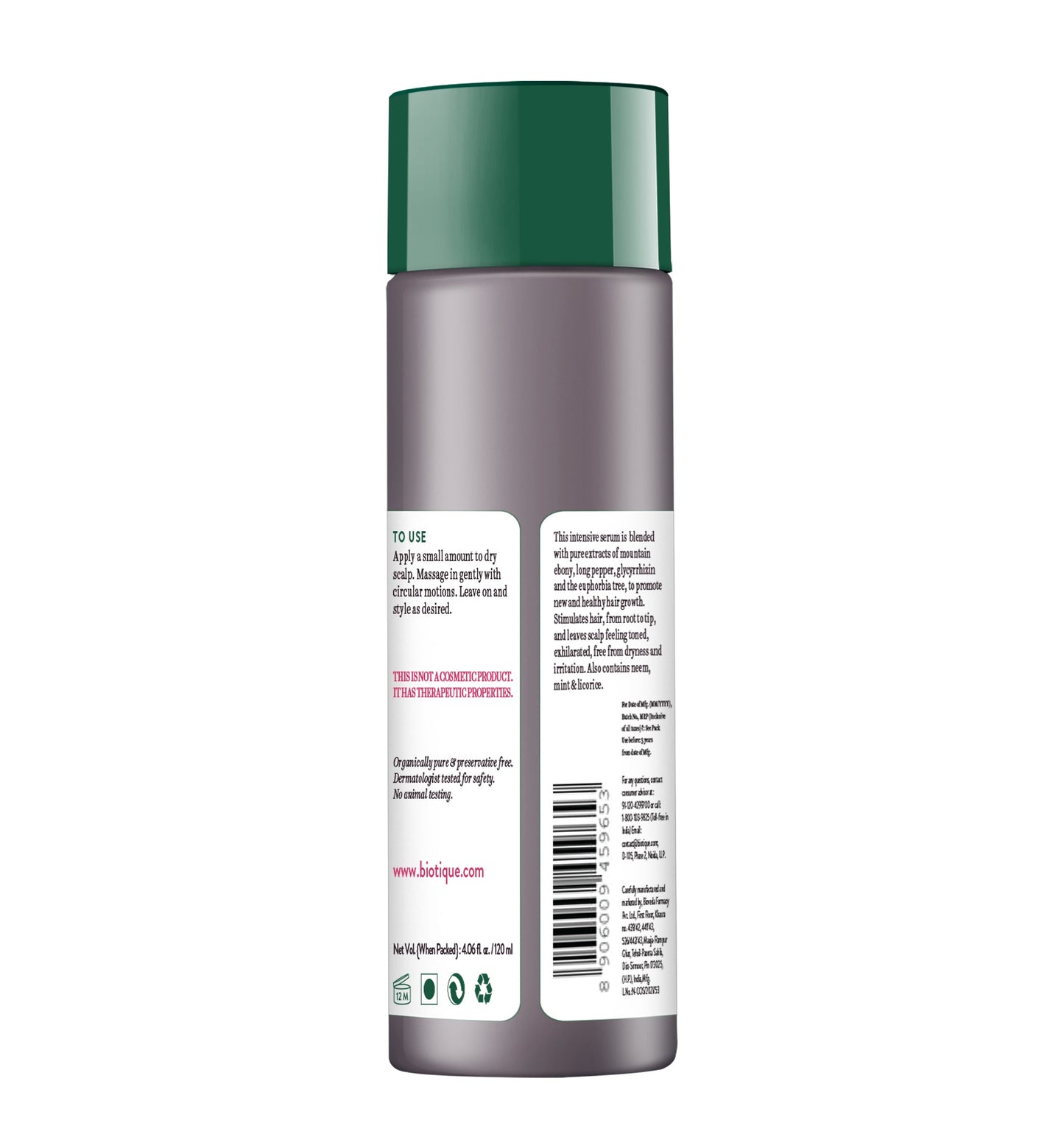 Biotique Mountain Ebony Anti Hair Fall Hair Serum 120ml