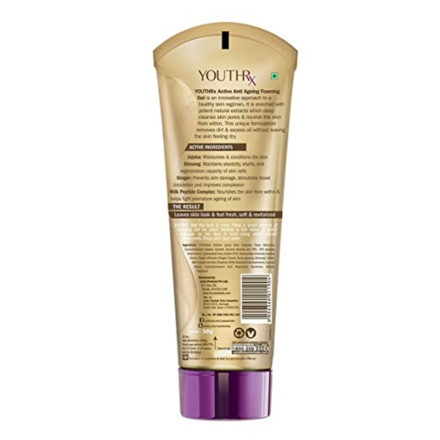 Lotus Herbals YouthRx Active Anti Ageing Foaming Gel Face Wash