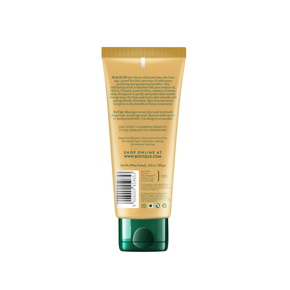 Biotique Walnut Exfoliating & Polishing Face Scrub 100ml
