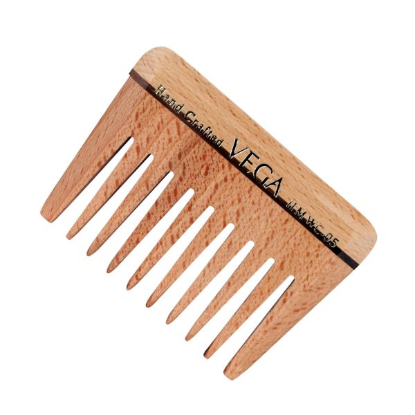 Vega Wide Tooth Wooden Comb - HMWC-05