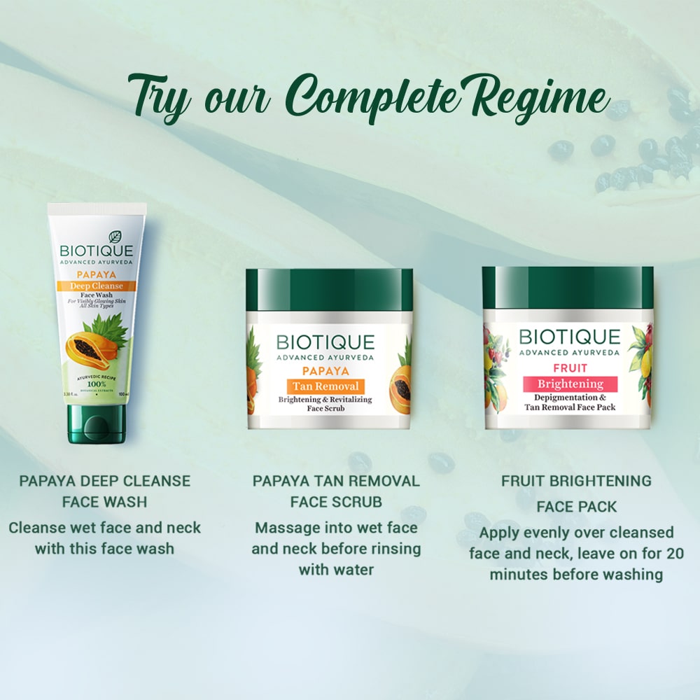 Biotique Papaya Deep Cleanse Face Wash 100ml