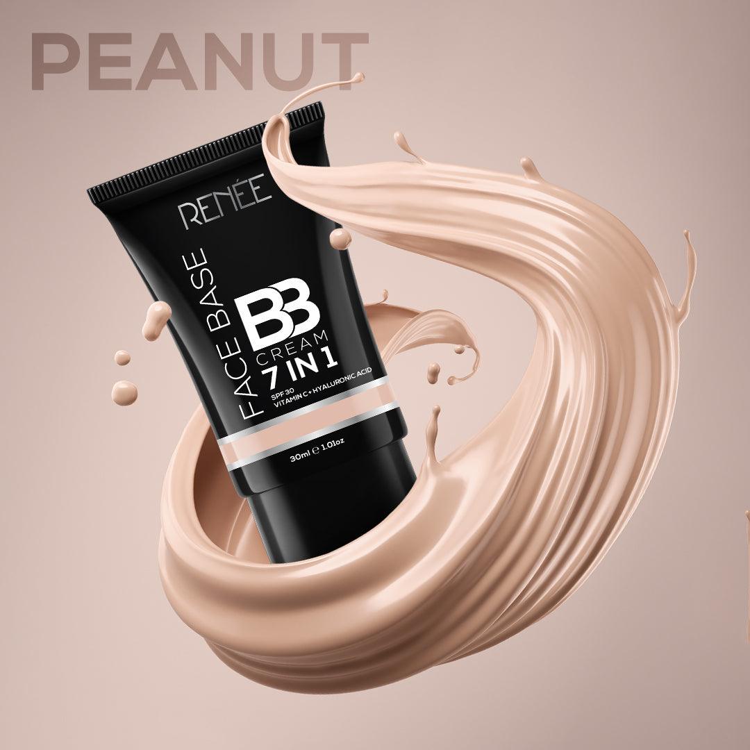 Renee Face Base BB Cream 7 In 1, 30ml - B02 Peanut