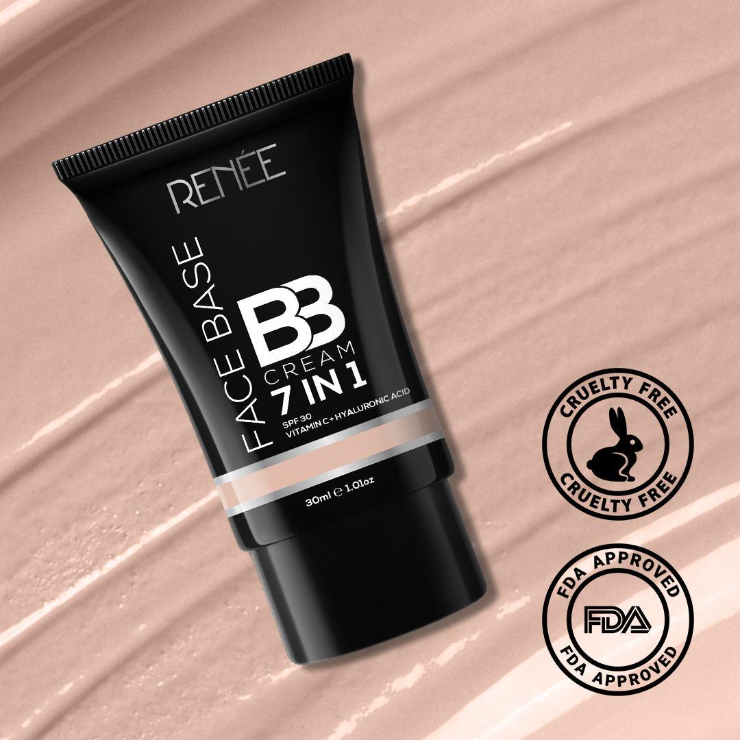 Renee Face Base BB Cream 7 In 1, 30ml - B02 Peanut