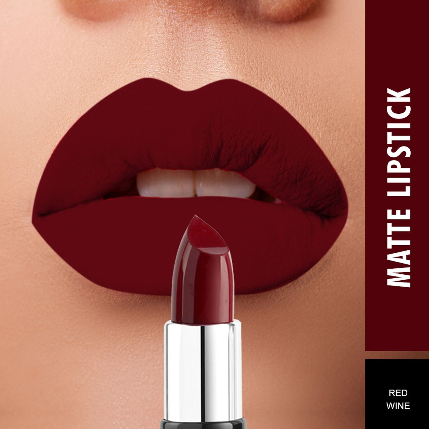 Swiss Beauty Pure Matte Lipstick RED-WINE