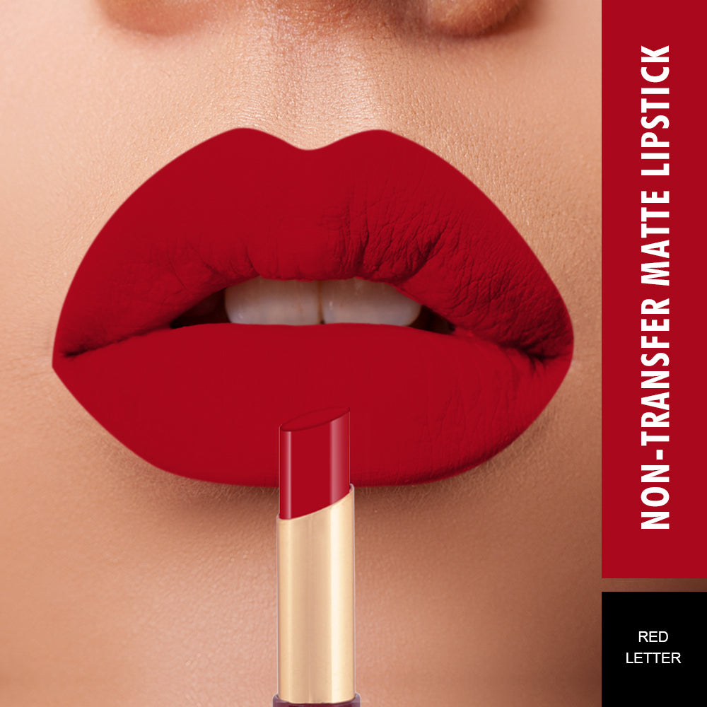 Swiss Beauty Non-transfer Matte Lipstick RED LETTER