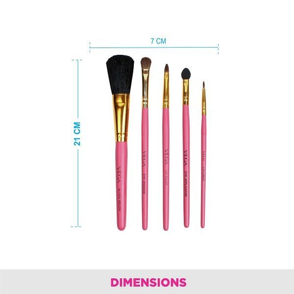 Vega Set of 5 Brushes - RV-05