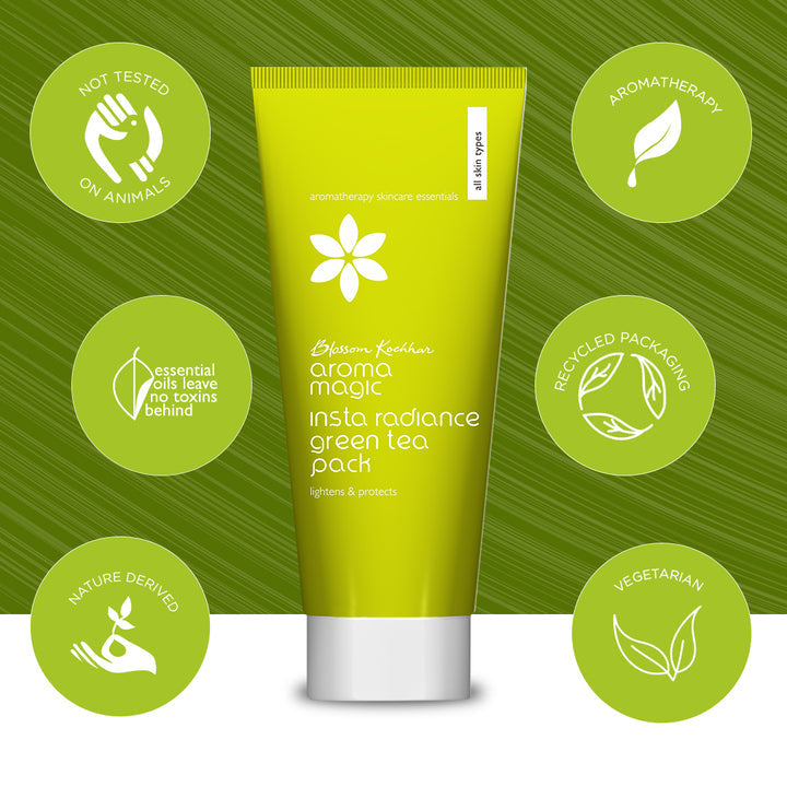 Aroma Magic Insta Radiance Green Tea Pack - 100gm