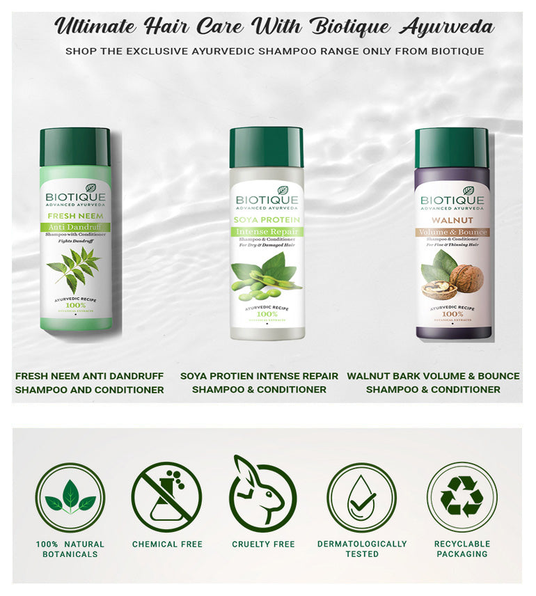 Biotique Soya Protein Intense Repair Shampoo & Conditioner 190ml