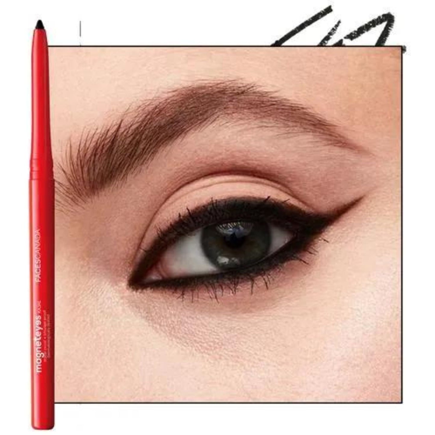Faces Canada - Magnet Eyes Kajal, 2 In 1 Black, 0.7 g