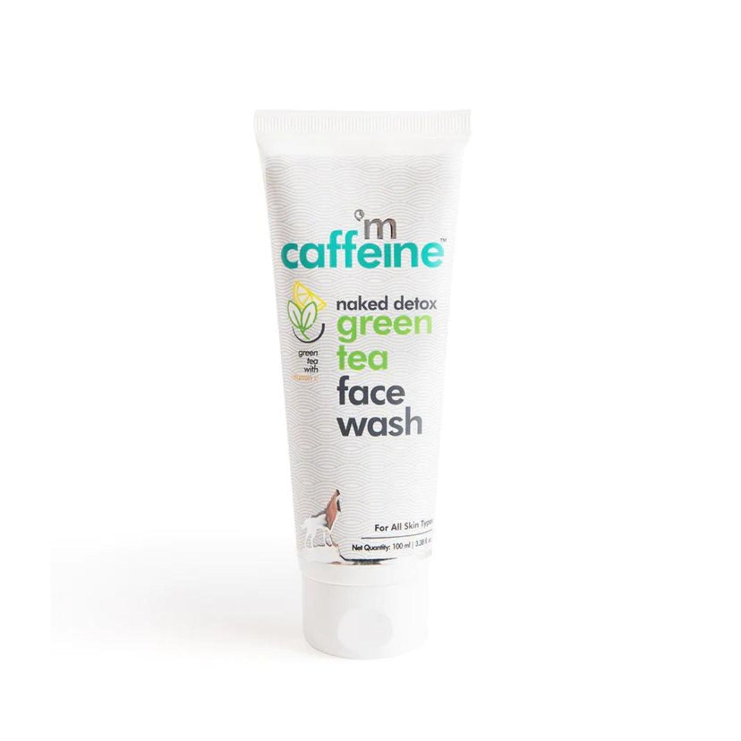 mcaffeine Green Tea Face Wash with Vitamin C & Hyaluronic Acid - 100 ml