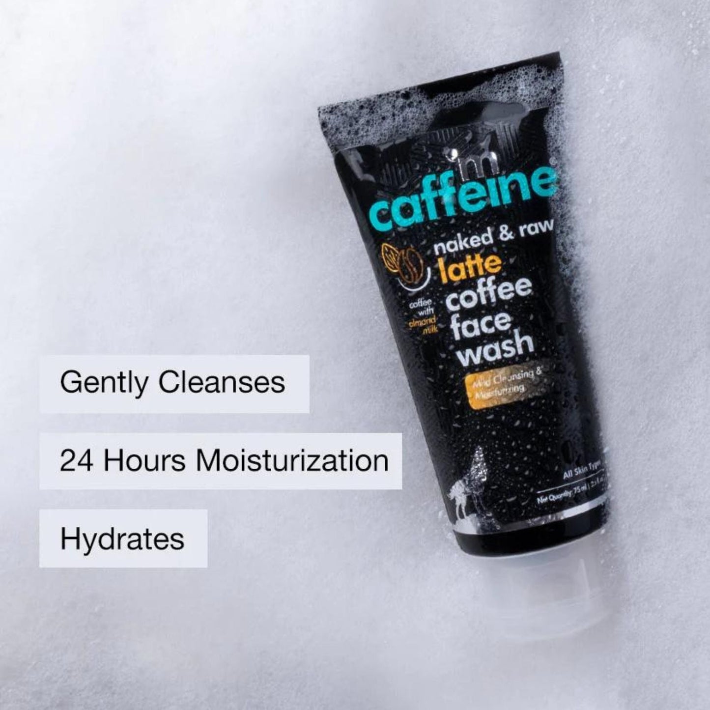 mcaffeine Latte Coffee Face Wash with Almond Milk - Shea Butter - 75ml