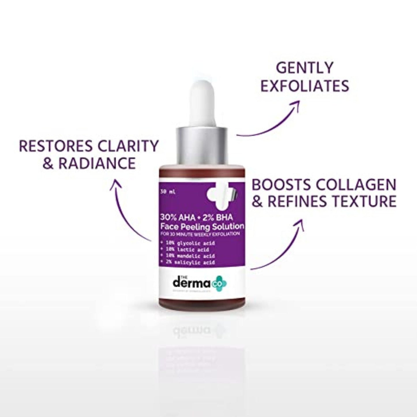 The Derma Co 30% AHA + 2% BHA Face Peeling Solution- 30 ml(dermaco)