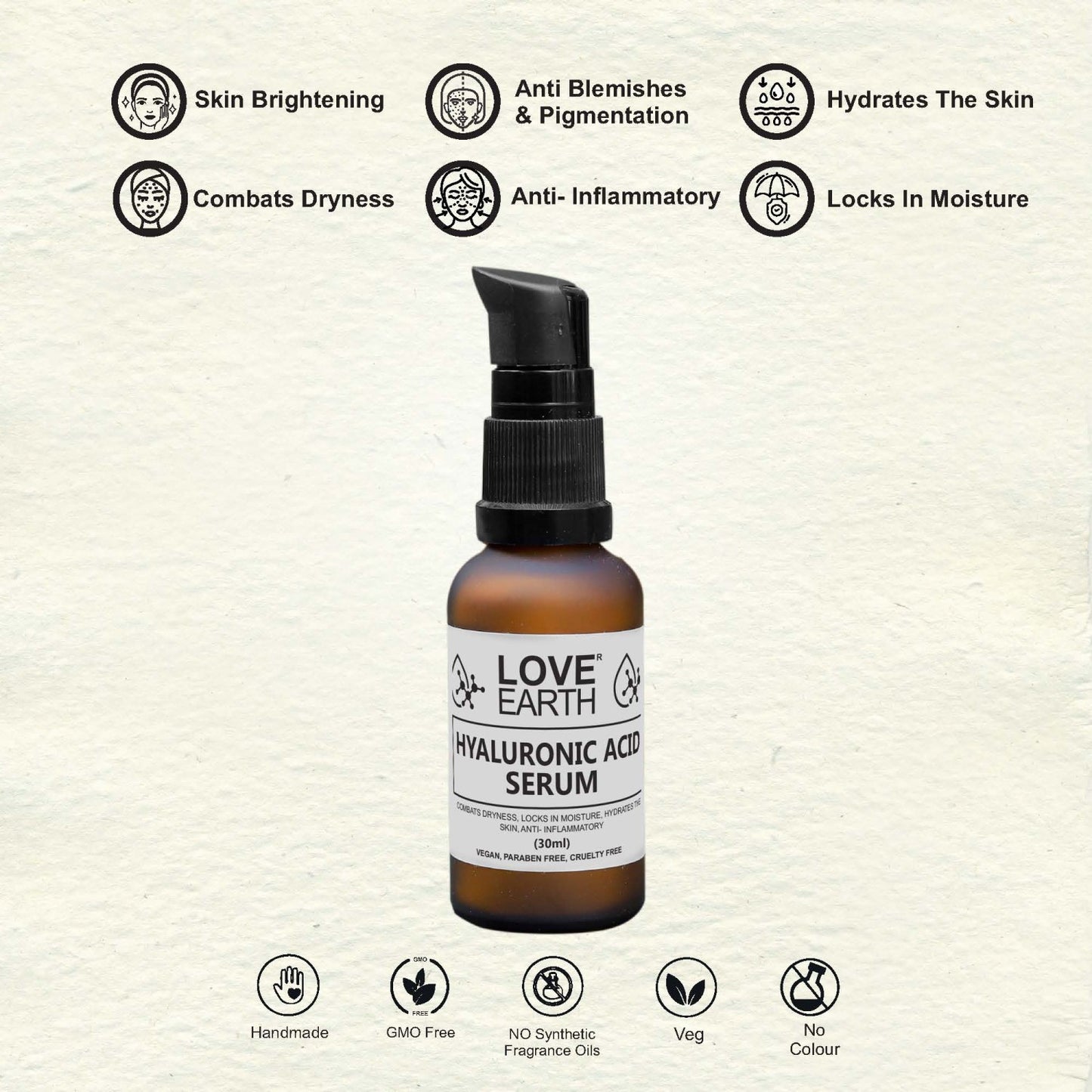 Love Earth Hyaluronic Acid Serum - 30ml