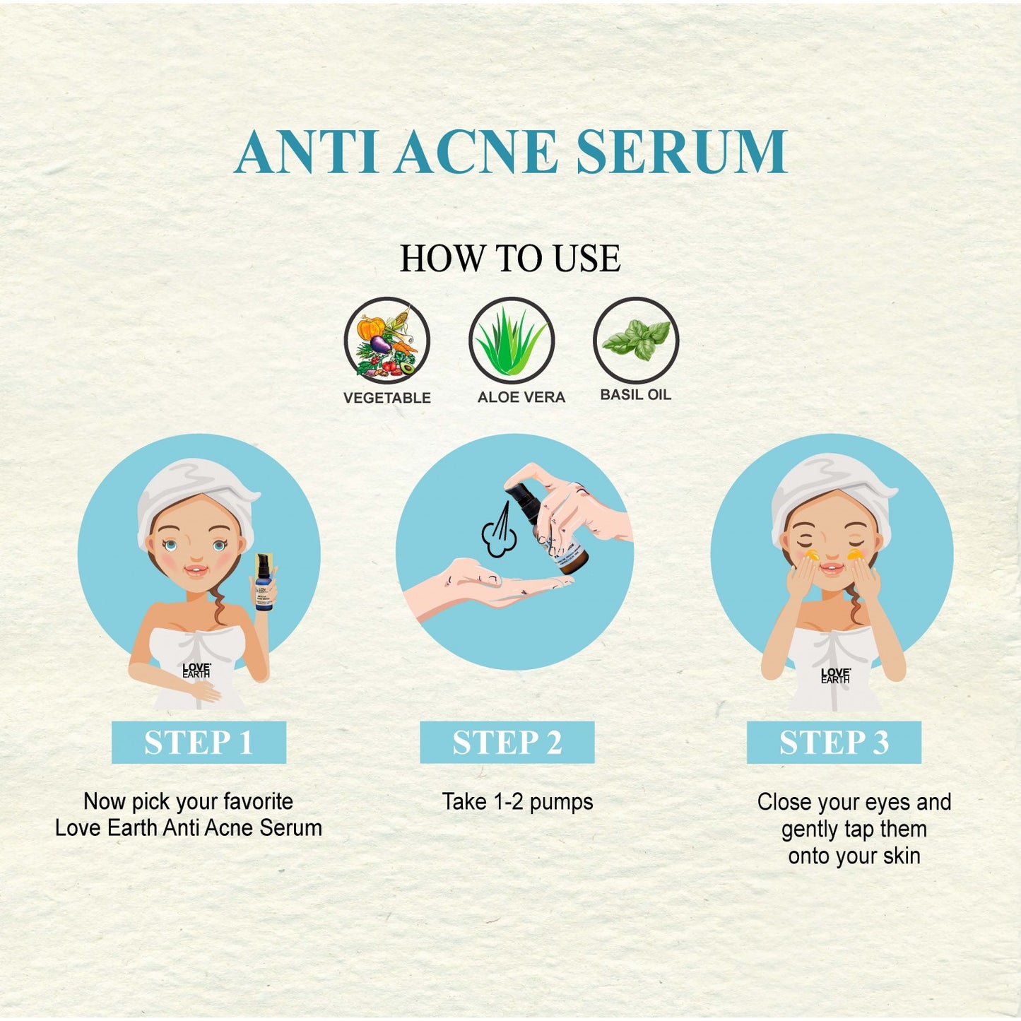 Love Earth Anti Acne Face Serum - 30ml