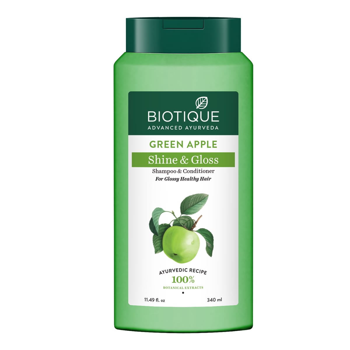 Biotique Green Apple Shine & Gloss Shampoo & Conditioner 190ml