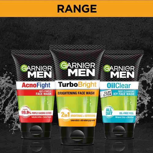 Garnier Turbo Bright Brightening Face Wash 100g
