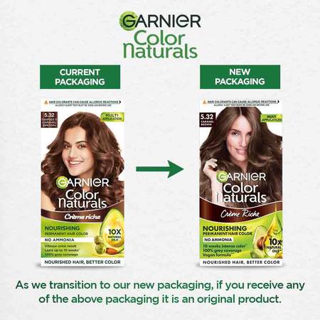 Garnier Color Naturals Shade 5.32 Caramel Brown