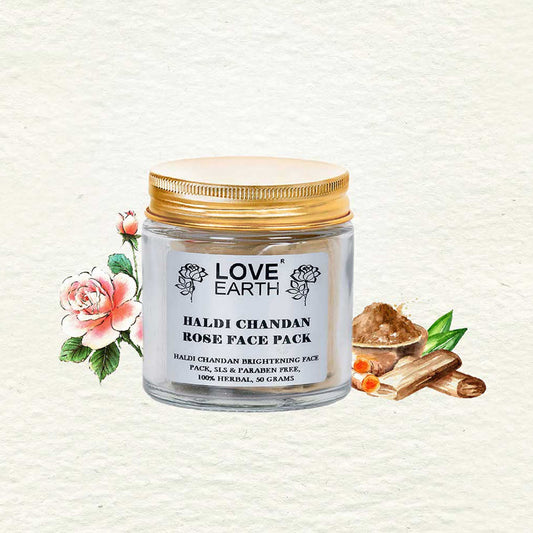 Love Earth Haldi Chandan Rose Face Pack - 100g