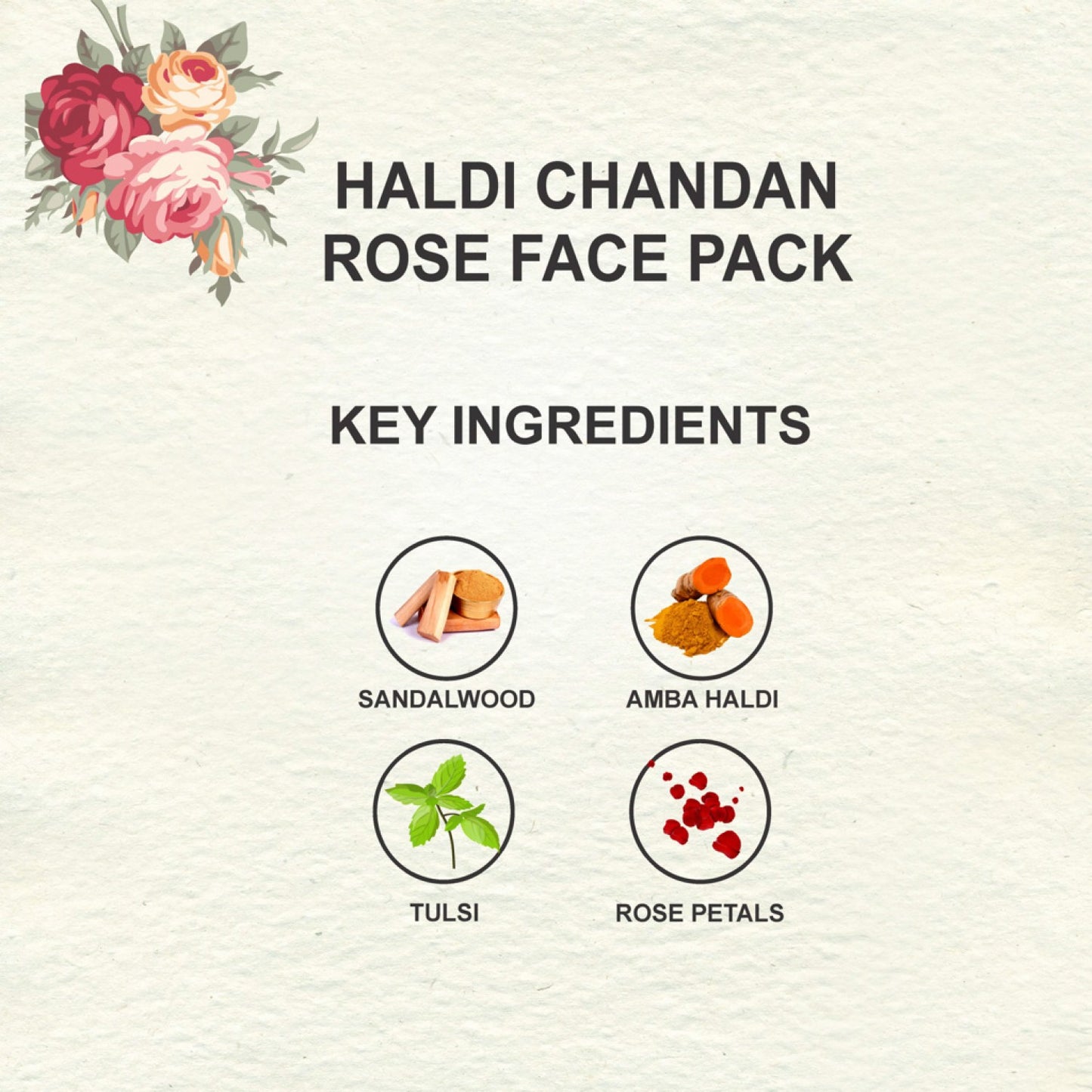 Love Earth Haldi Chandan Rose Face Pack - 100g