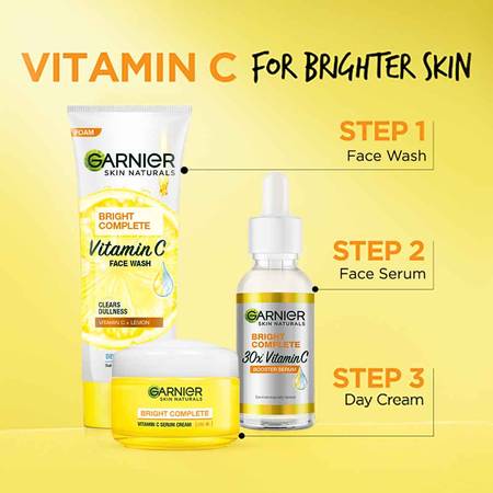 Garnier Bright Complete Facewash, 50g
