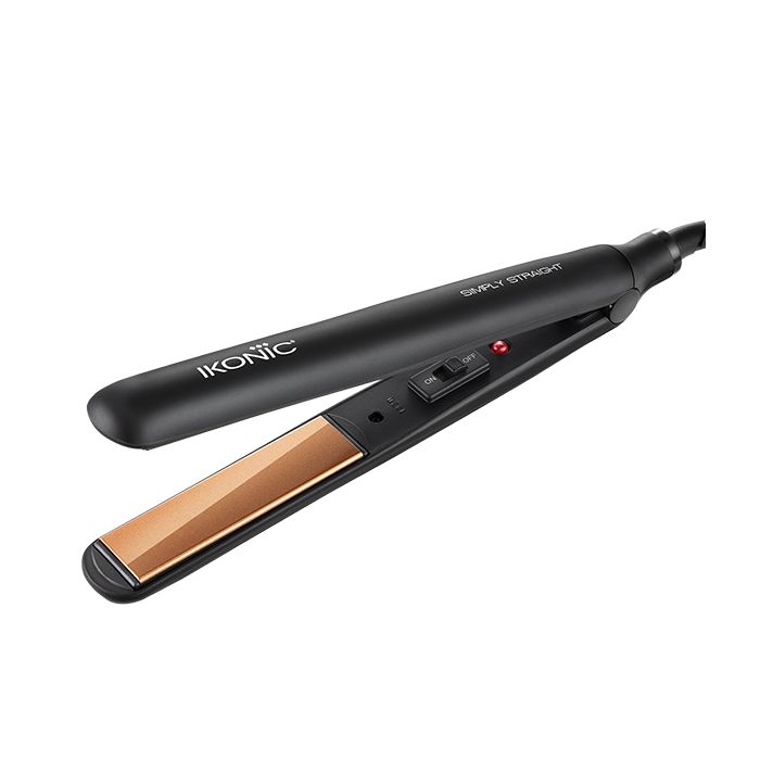 Ikonic Simply Straight Hair Straightener - Black & Golden