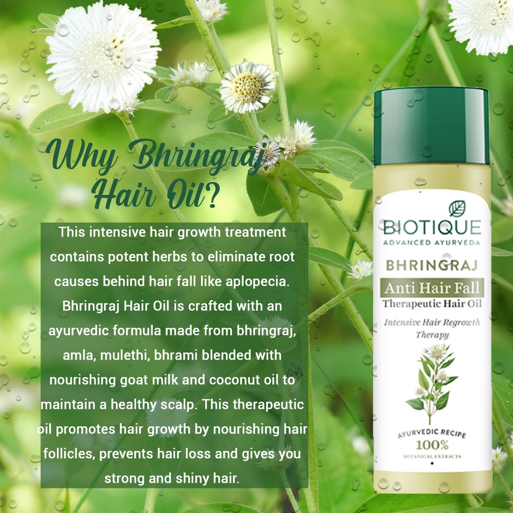 Biotique Bhringraj Anti Hair Fall Therapeutic Hair Oil 200ml