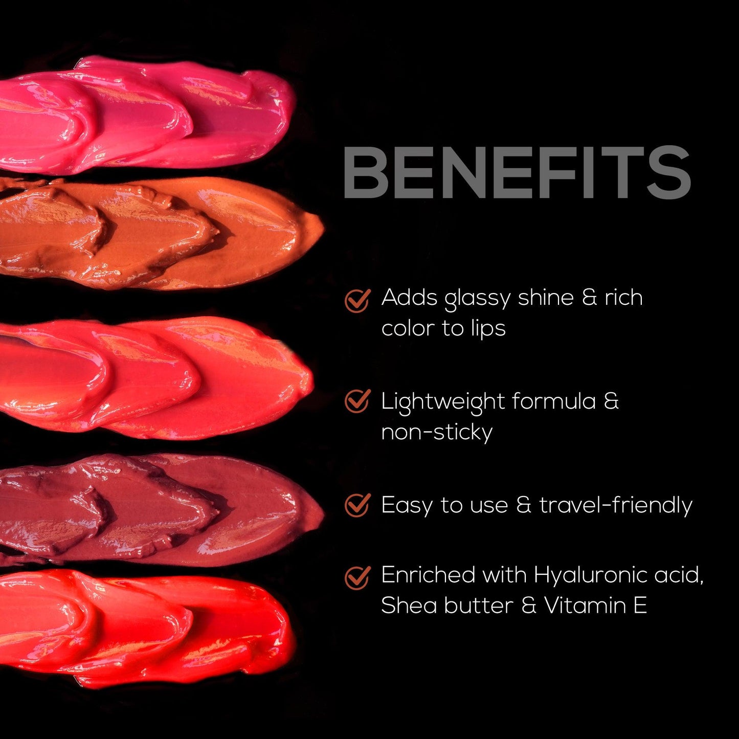 Renee Shine On Lip Lacquer 1.8ml - Scarlet Spark