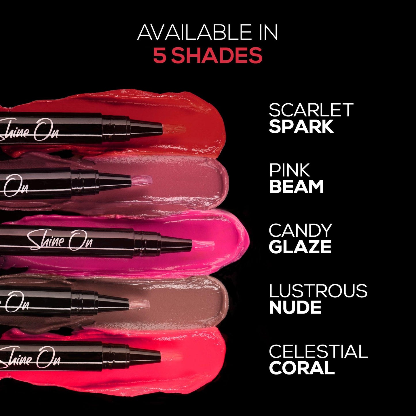 Renee Shine On Lip Lacquer 1.8ml - Scarlet Spark