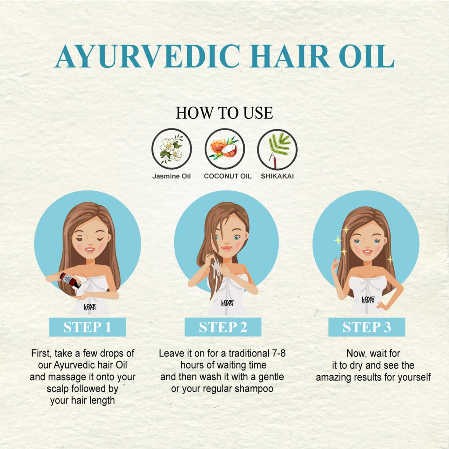 Love Earth Ayurvedic Hair Oil - 100ml