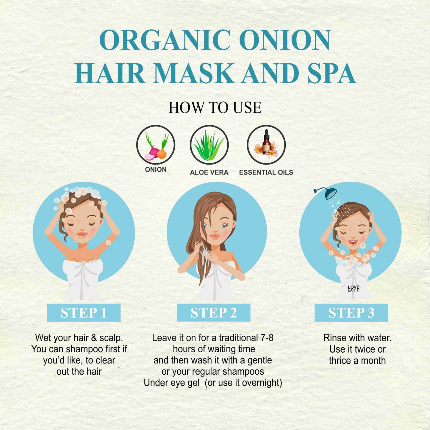 Love Earth Organic Onion Mask And Spa - 100g