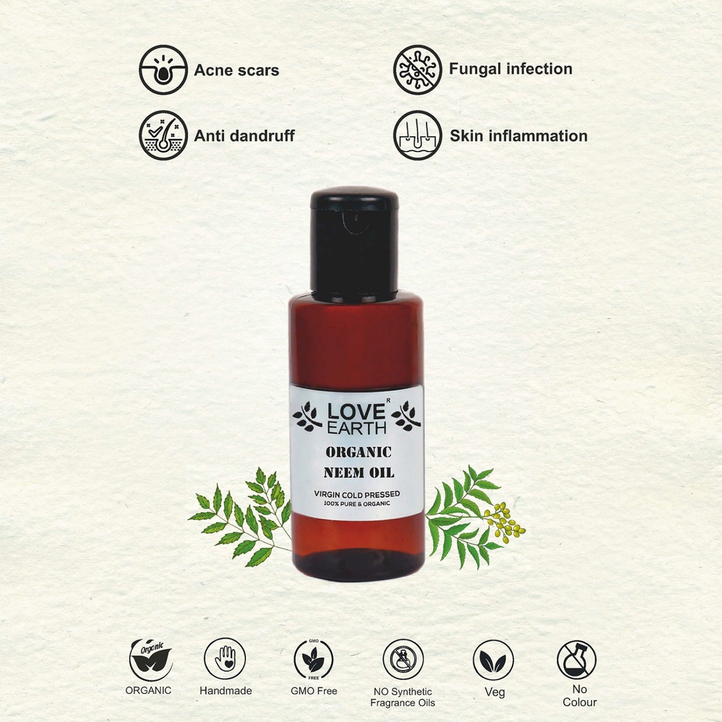 Love Earth Organic Neem Oil - 100ml