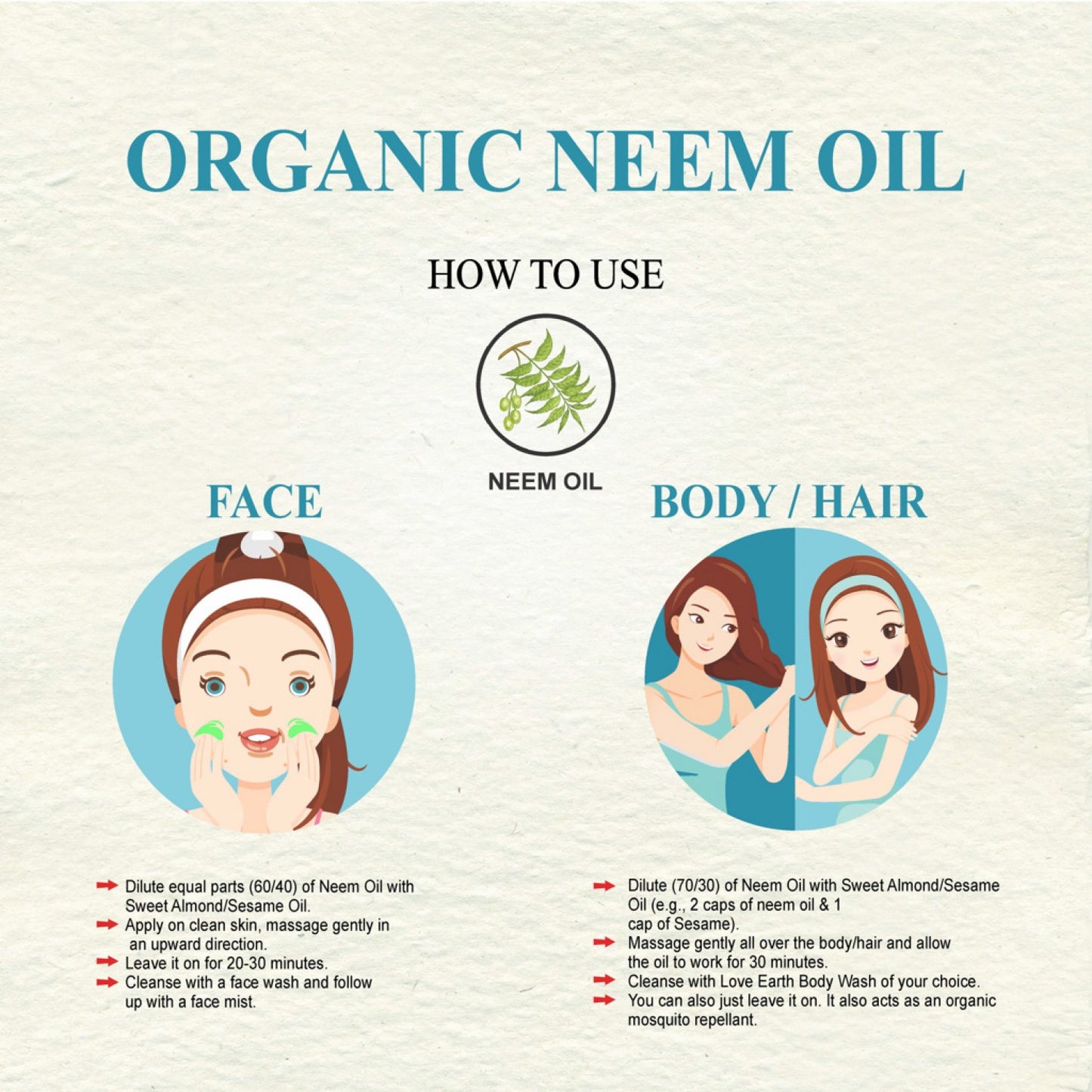 Love Earth Organic Neem Oil - 100ml