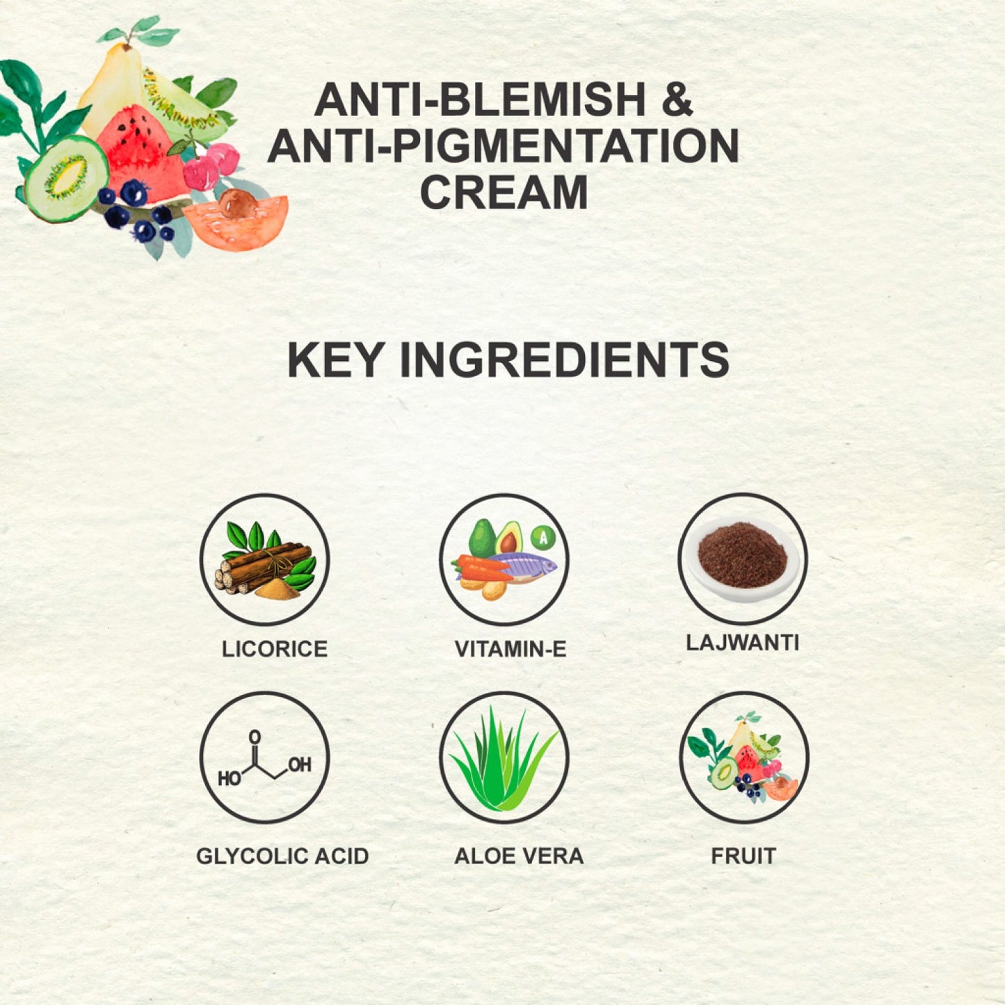 Love Earth Anti Blemish & Pigmentation Cream - 50g