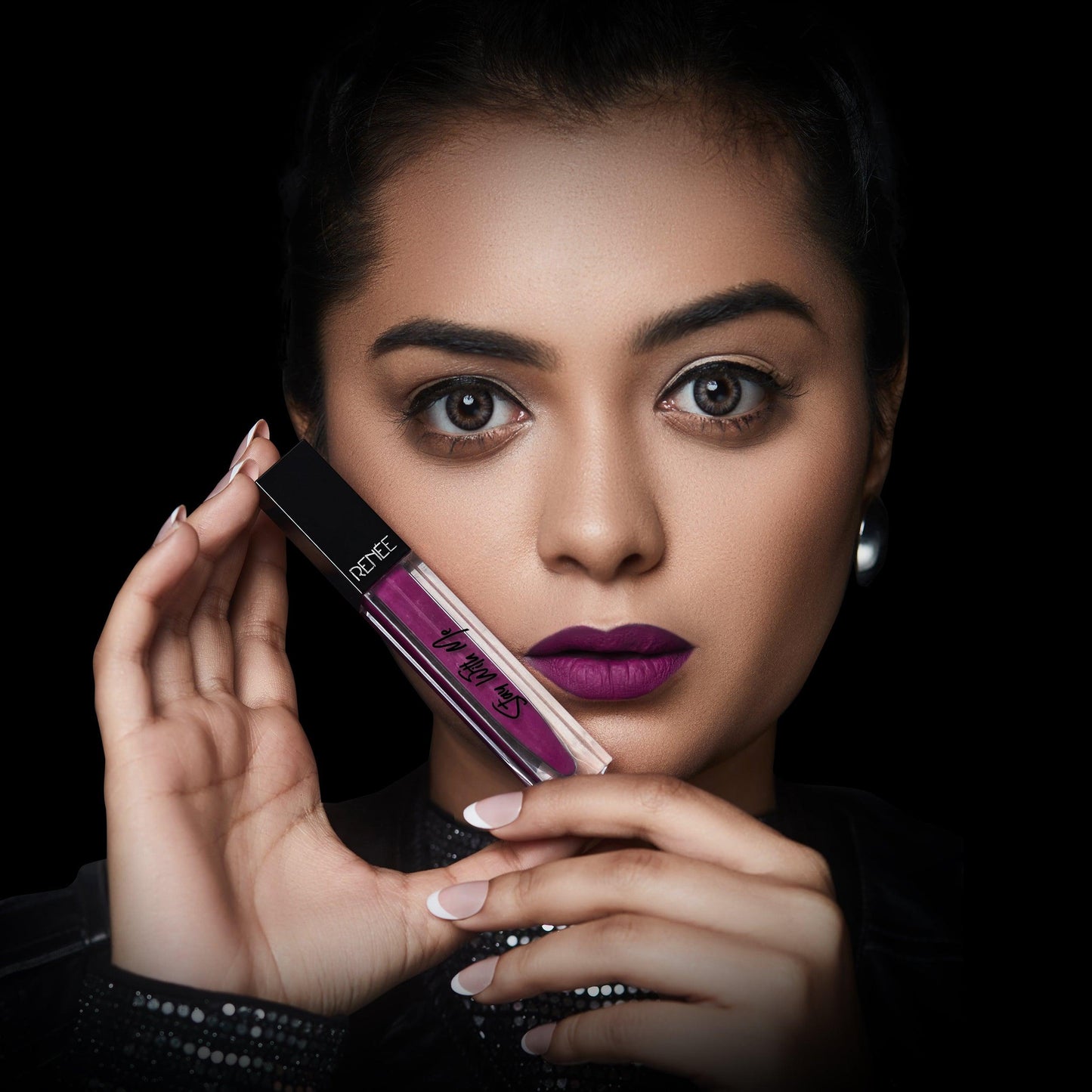 Renee Stay With Me Matte Liquid Lip Color 5ml - Passion For Grape