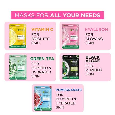 Garnier Sakura Glow Serum Sheet Mask 32g