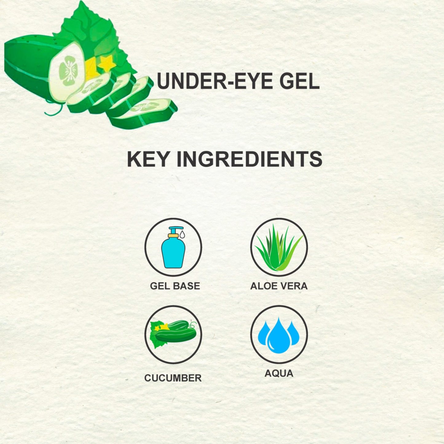 Love Earth Under Eye Gel – Aloe Vera And Cucumber, 50g