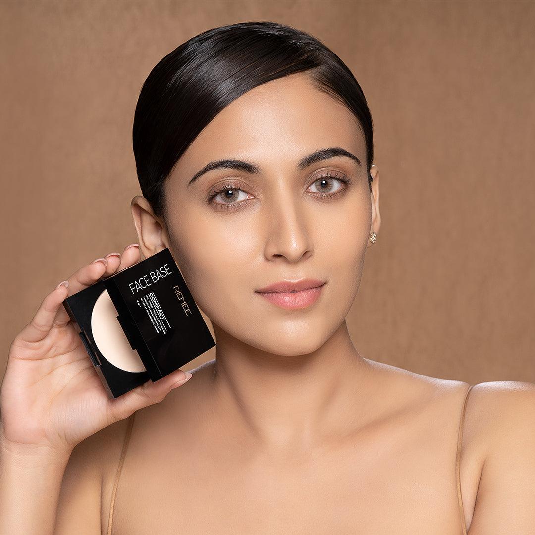 Renee Face Base Compact 9gm - Cashew Beige