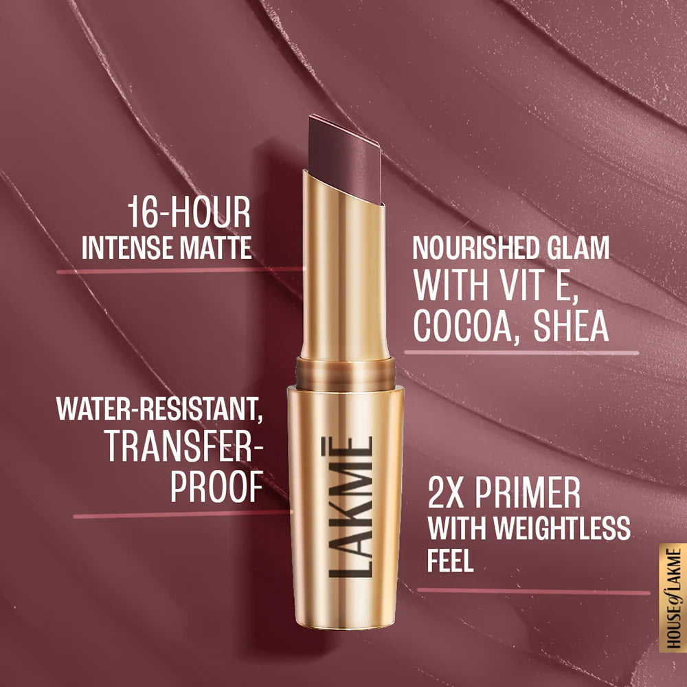 LAKME 9TO5 POWERPLAY PRIMING MATTE LIPSTICK