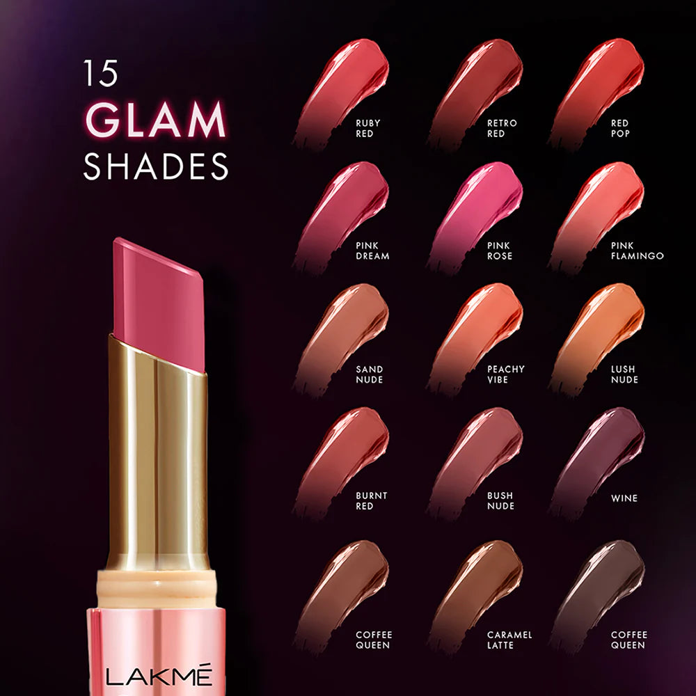 LAKME 9TO5 PRIMER+SHINE LIPSTICK