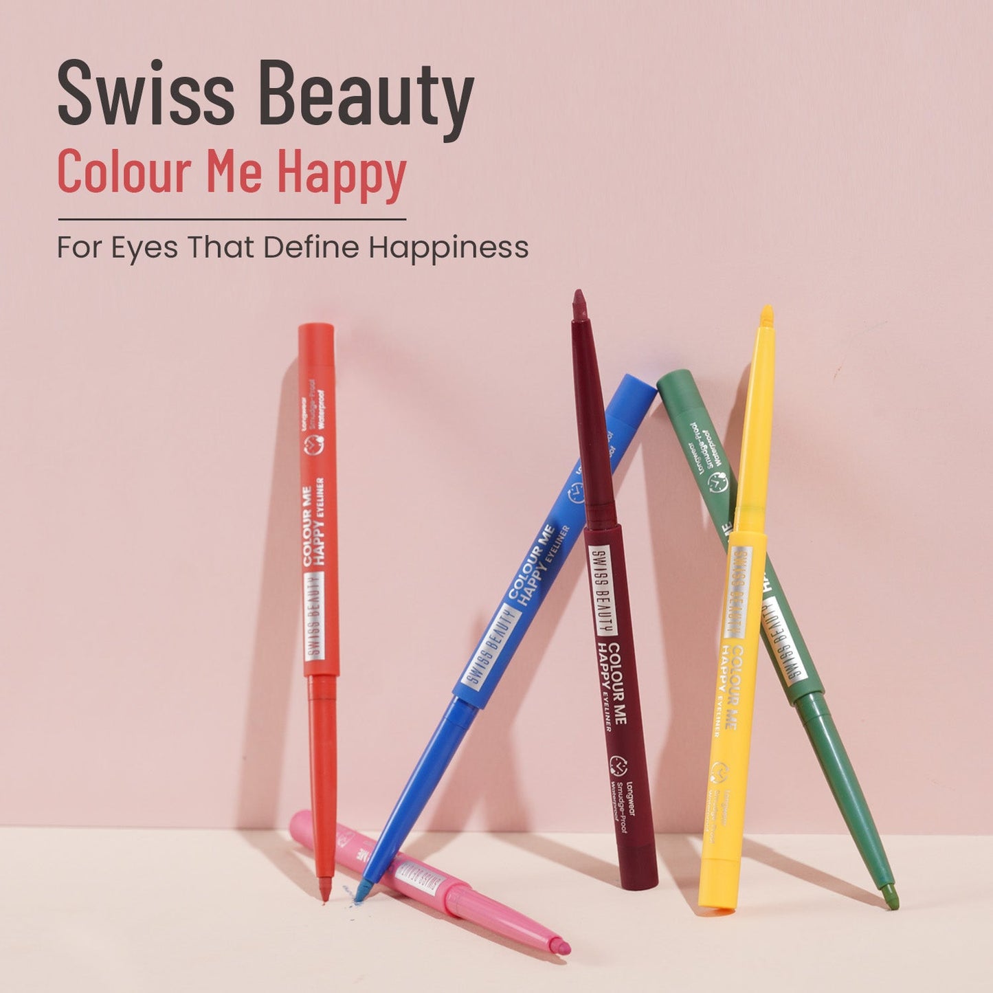 Swiss Beauty COLOUR ME HAPPY EYELINER