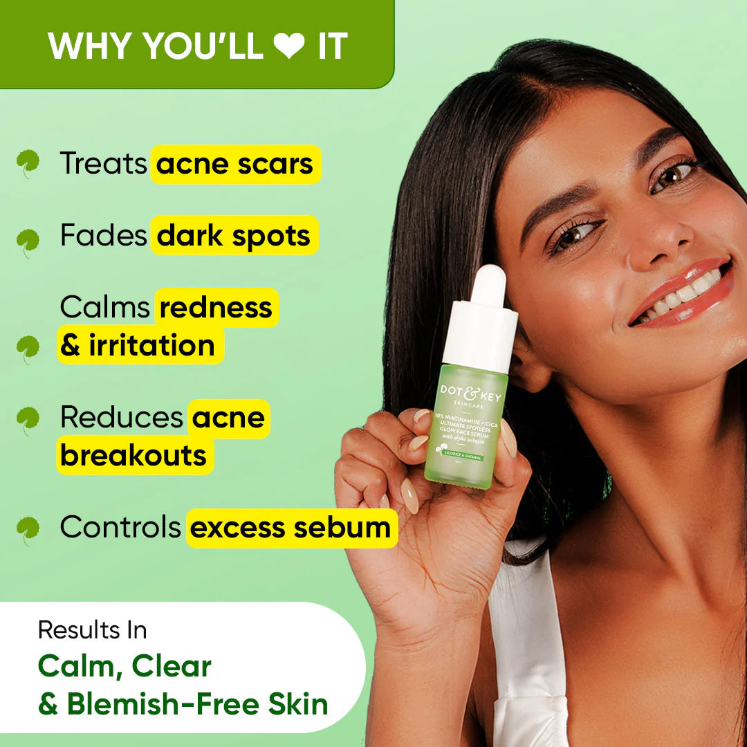 DOT & KEY CICA + 10% NIACINAMIDE SPOT REDUCTION FACE SERUM 30ML