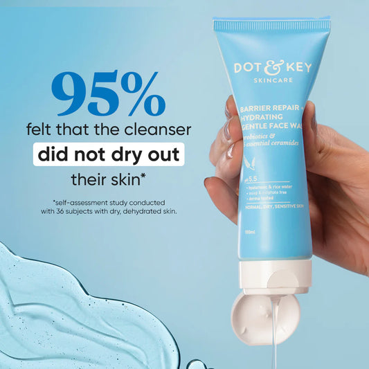 dot & key barrier repair hydrating gentle facewash 100ml