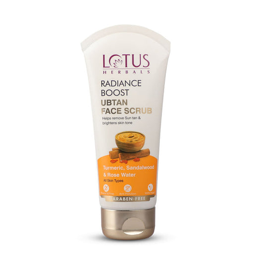 Lotus Herbals Radiance Boost Ubtan Face Scrub - 100G
