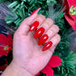 Cherry red nails