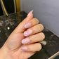 floral french cat eye - oval