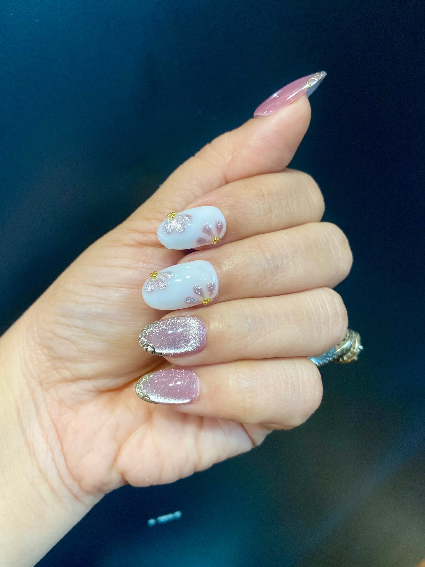 floral cat eye