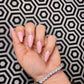 polka dot pink nails