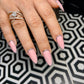 polka dot pink nails